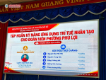 Đoàn Viện AIDTI tập huấn ứng dụng AI tại phường Phú Lợi